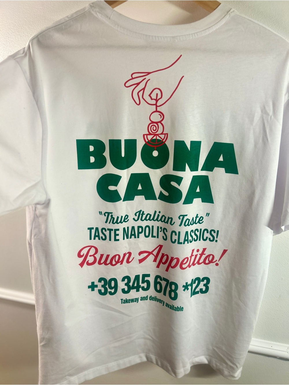 *New* Zara Oversized Italian-inspired Graphic Tee with bold back design